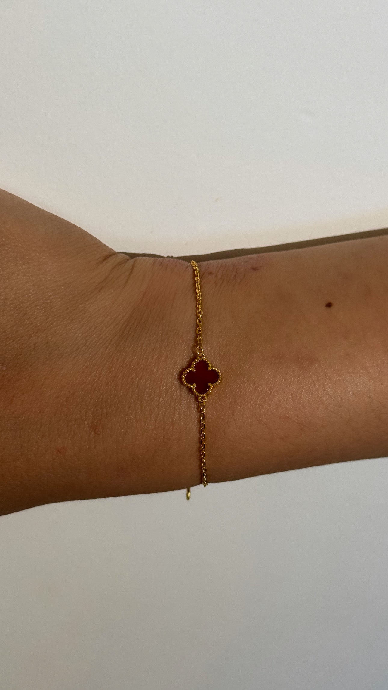 Bracelet mini VC rouge bordeaux