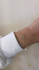 Bracelet perle clair