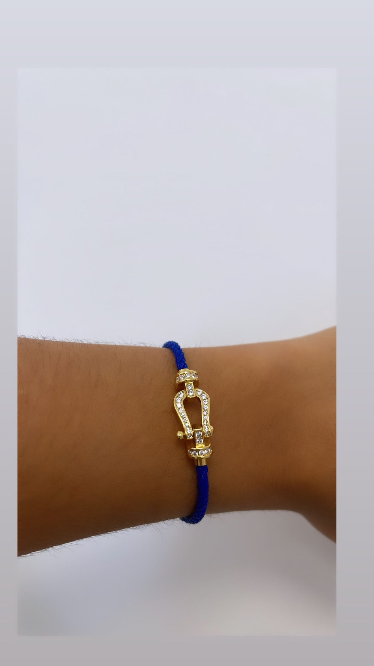 Bracelet Fanny bleu roi/gold