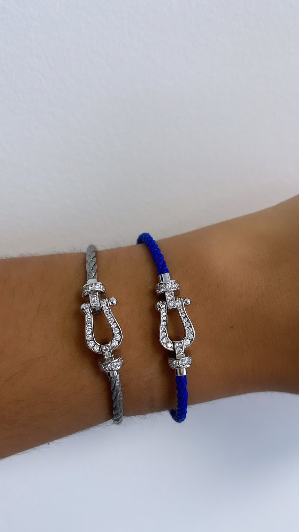 Bracelet Fanny bleu roi/argent