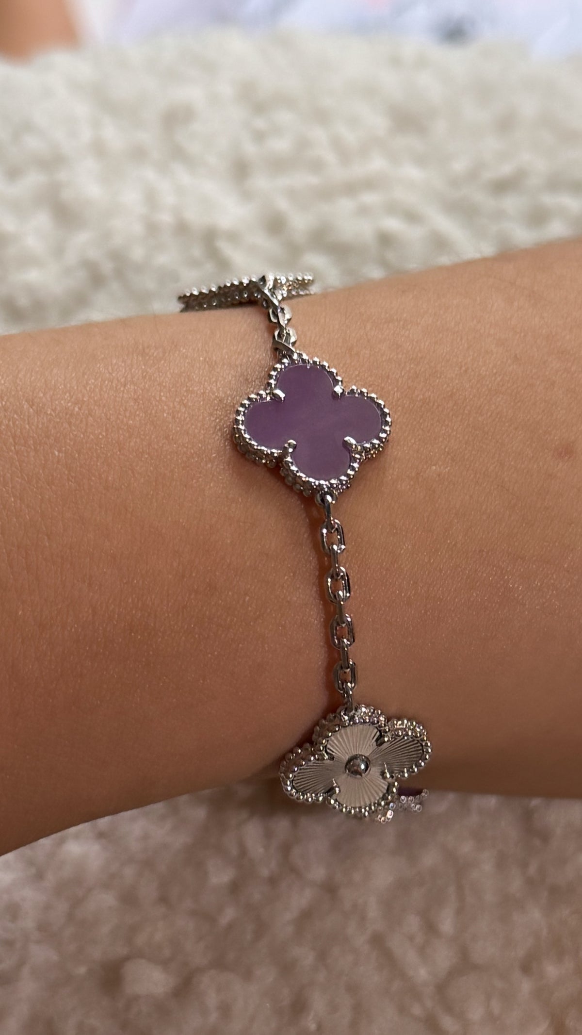 Bracelet VC violet & Silver