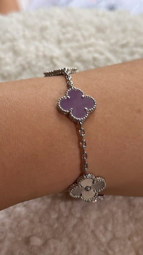 Bracelet VC violet & Silver