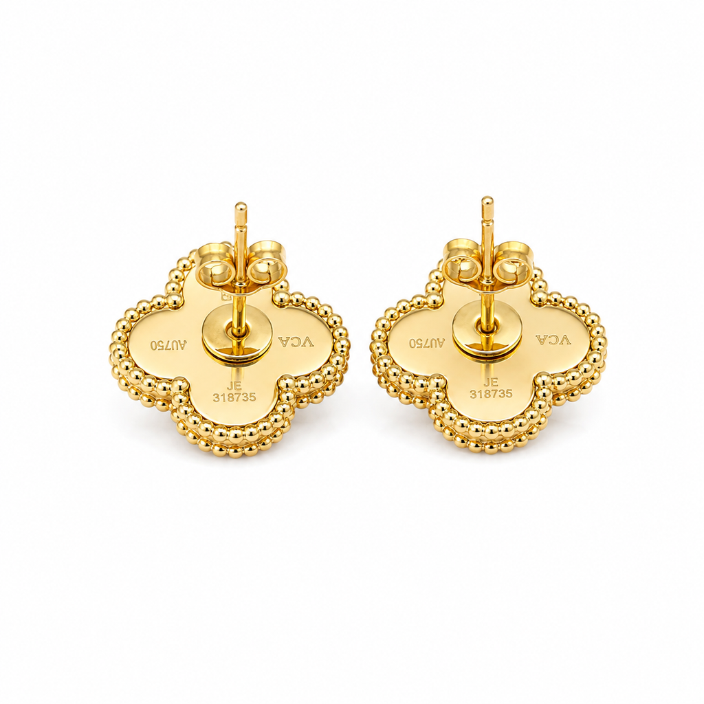 Boucles d’oreilles trèfle vert