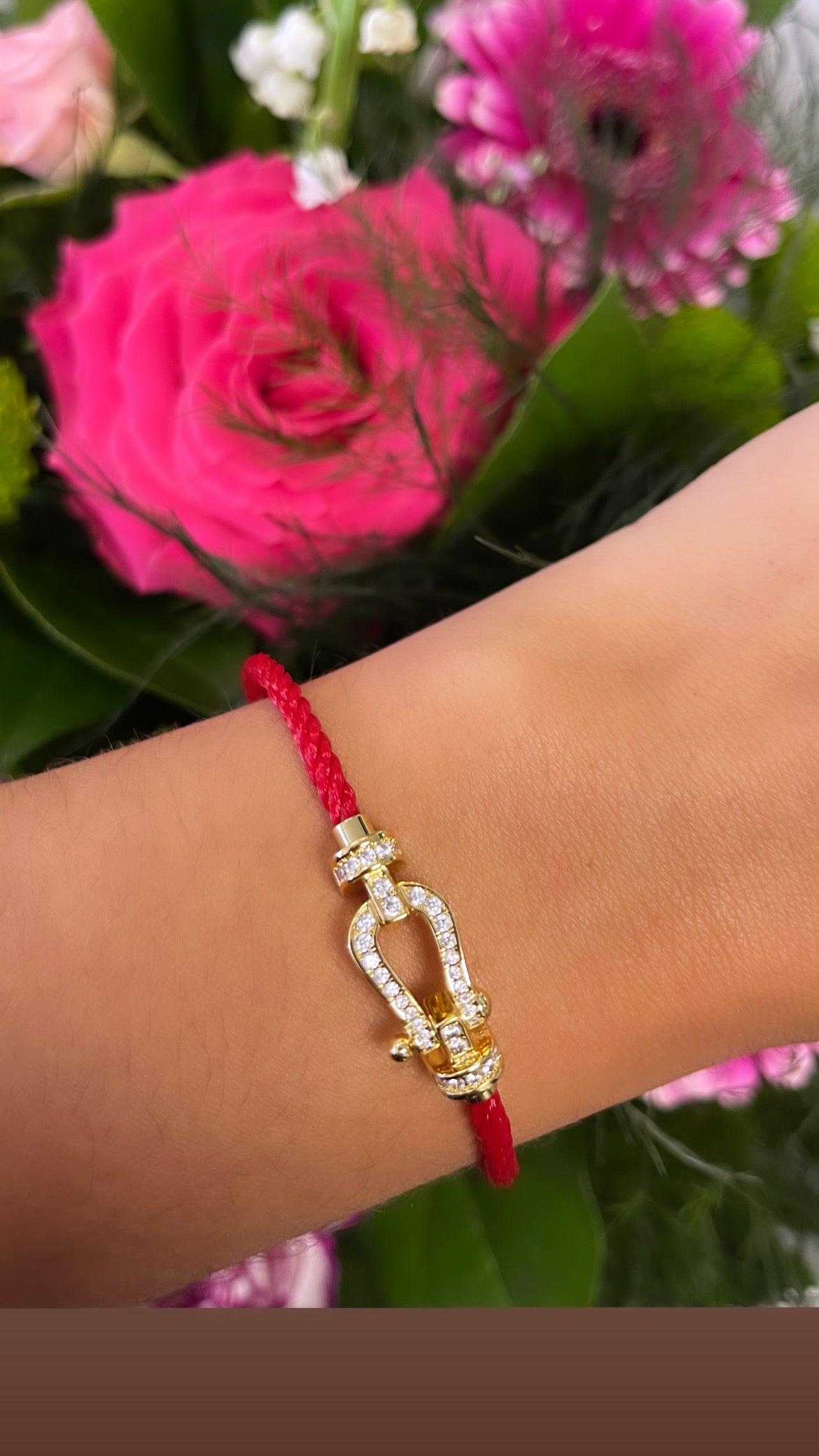 Bracelet Fanny Red/gold