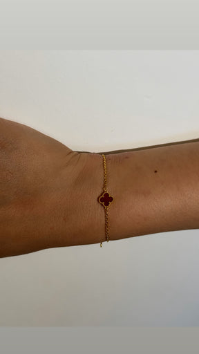 Bracelet mini VC rouge bordeaux