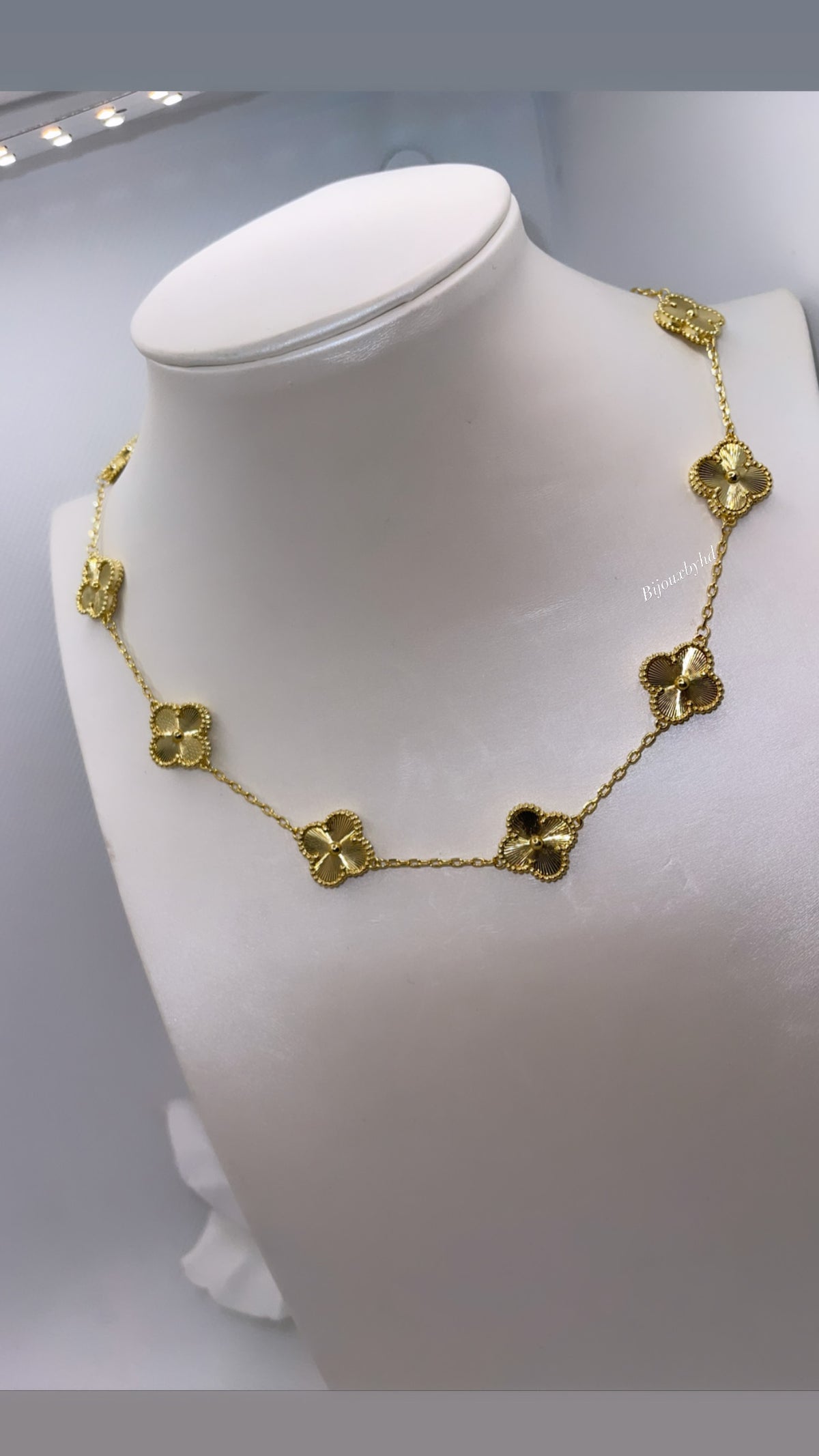 Collier luxury trèfles gold