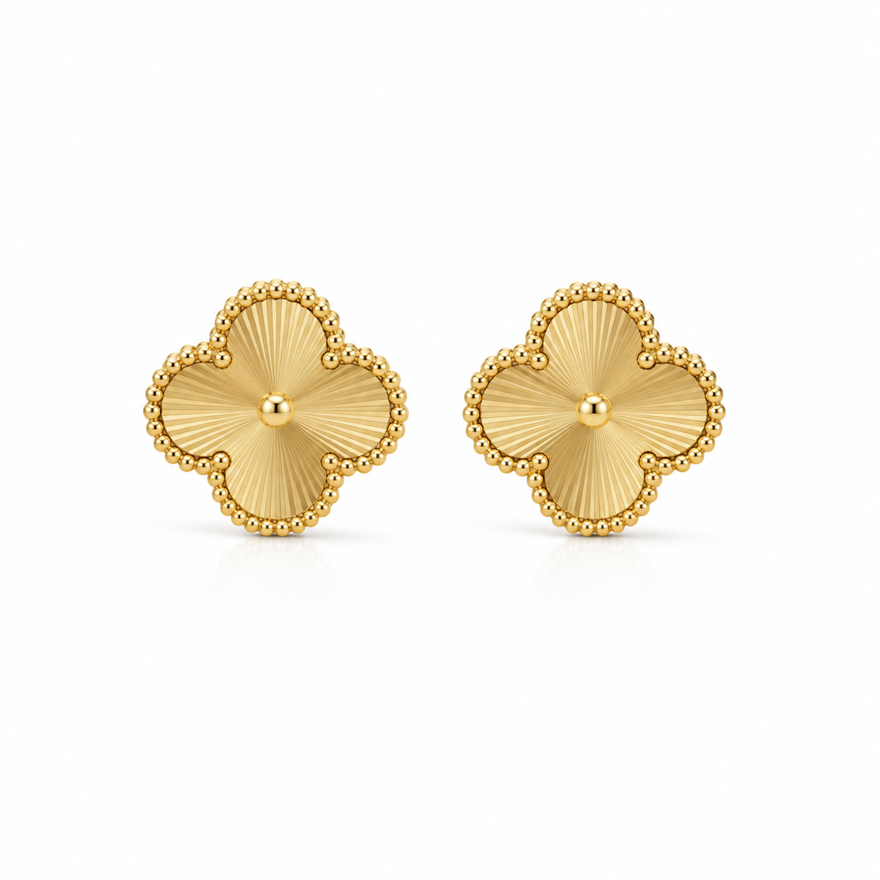 Boucles d’oreille trèfle médium GOLD