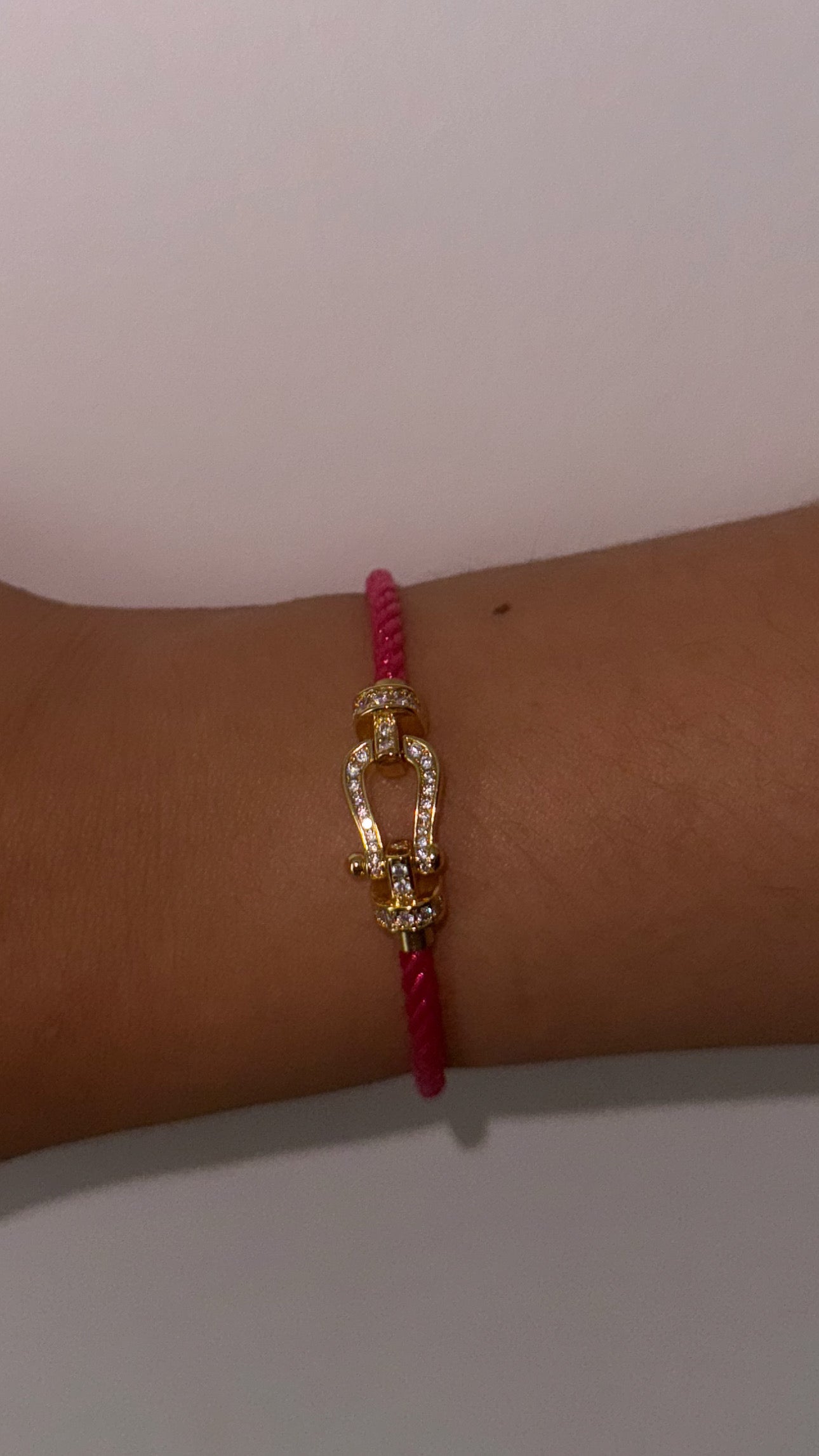Bracelet Fanny rose fushia