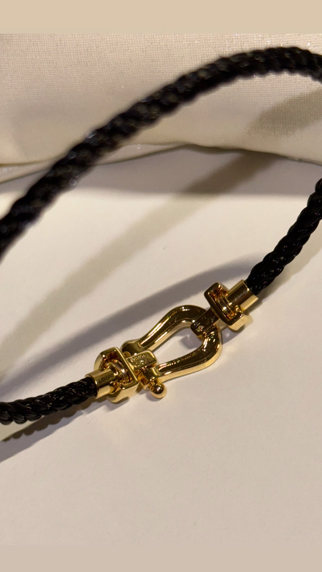 Bracelet Fanny mini Noir/gold