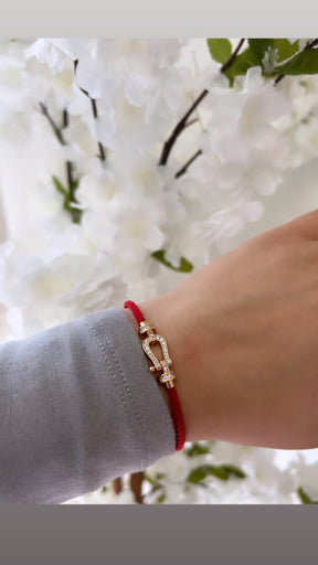 Bracelet Fanny rose gold/rouge