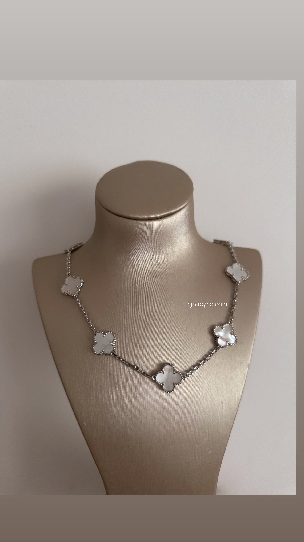 Collier plusieur trèfle Silver