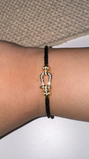 Bracelet Fanny mini Noir/gold