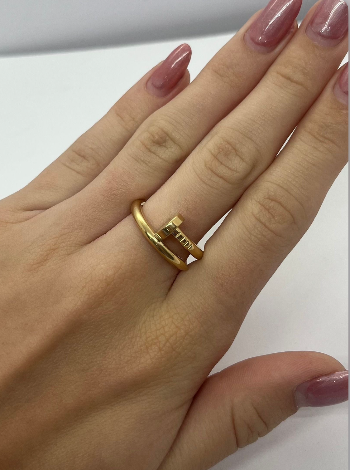 Bague clou SD or Épaisse