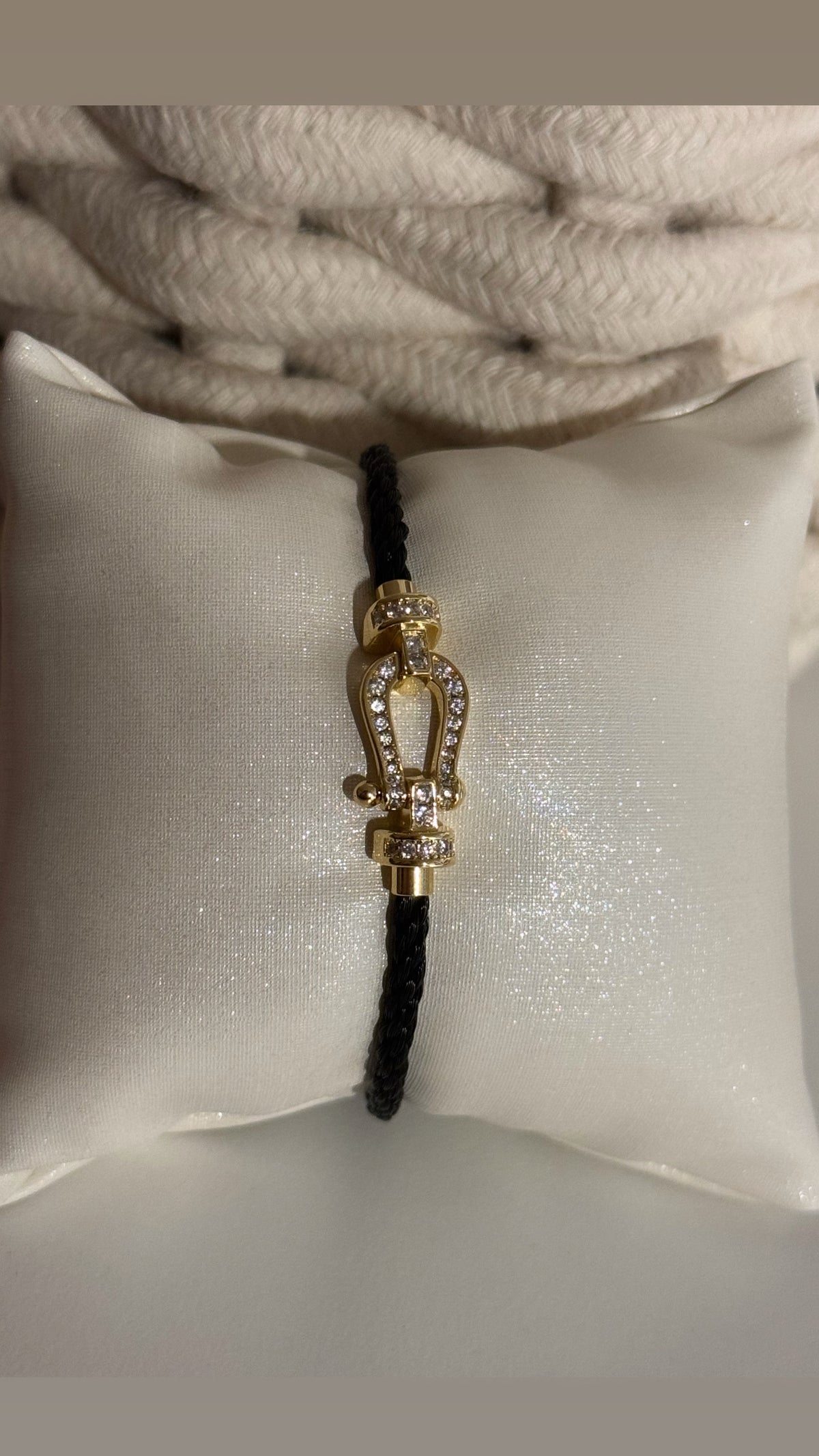 Bracelet Fanny mini Noir/gold