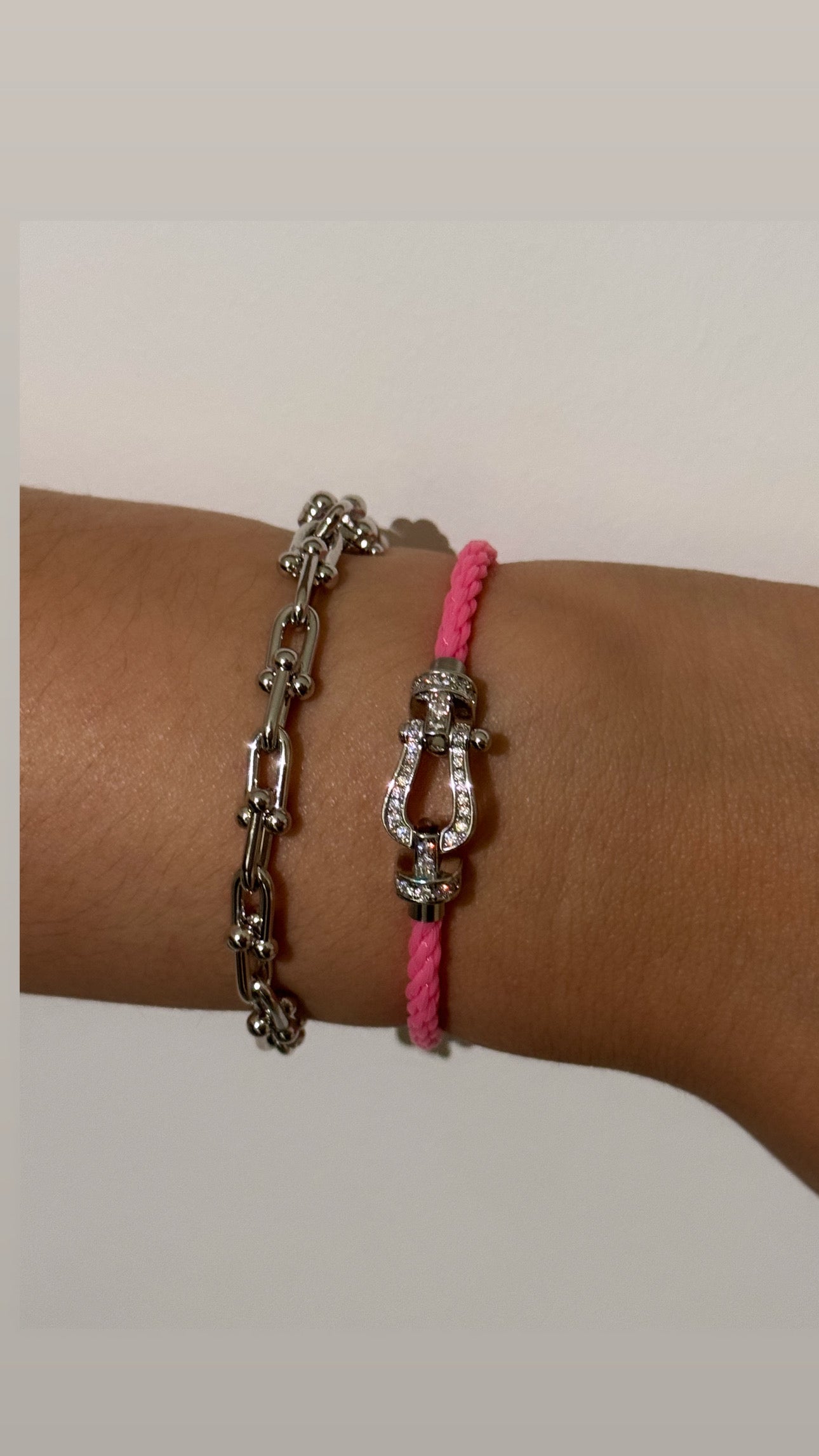 Bracelet Fanny rose fushia clair