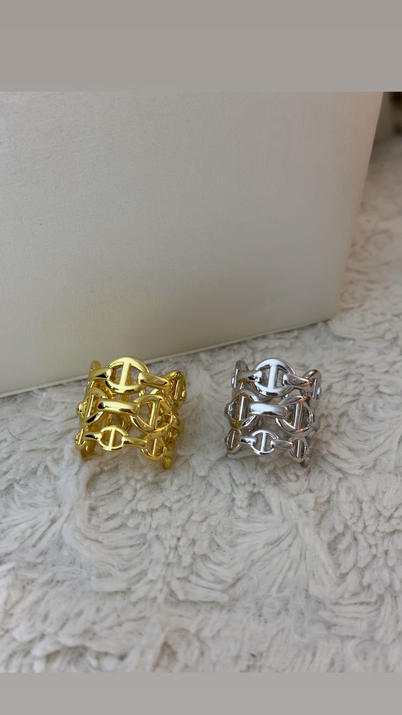 Bague chaîne d’ancre H