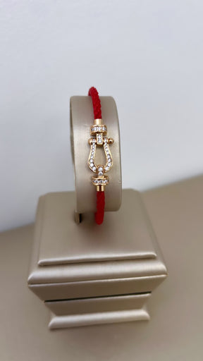 Bracelet Fanny rose gold/rouge