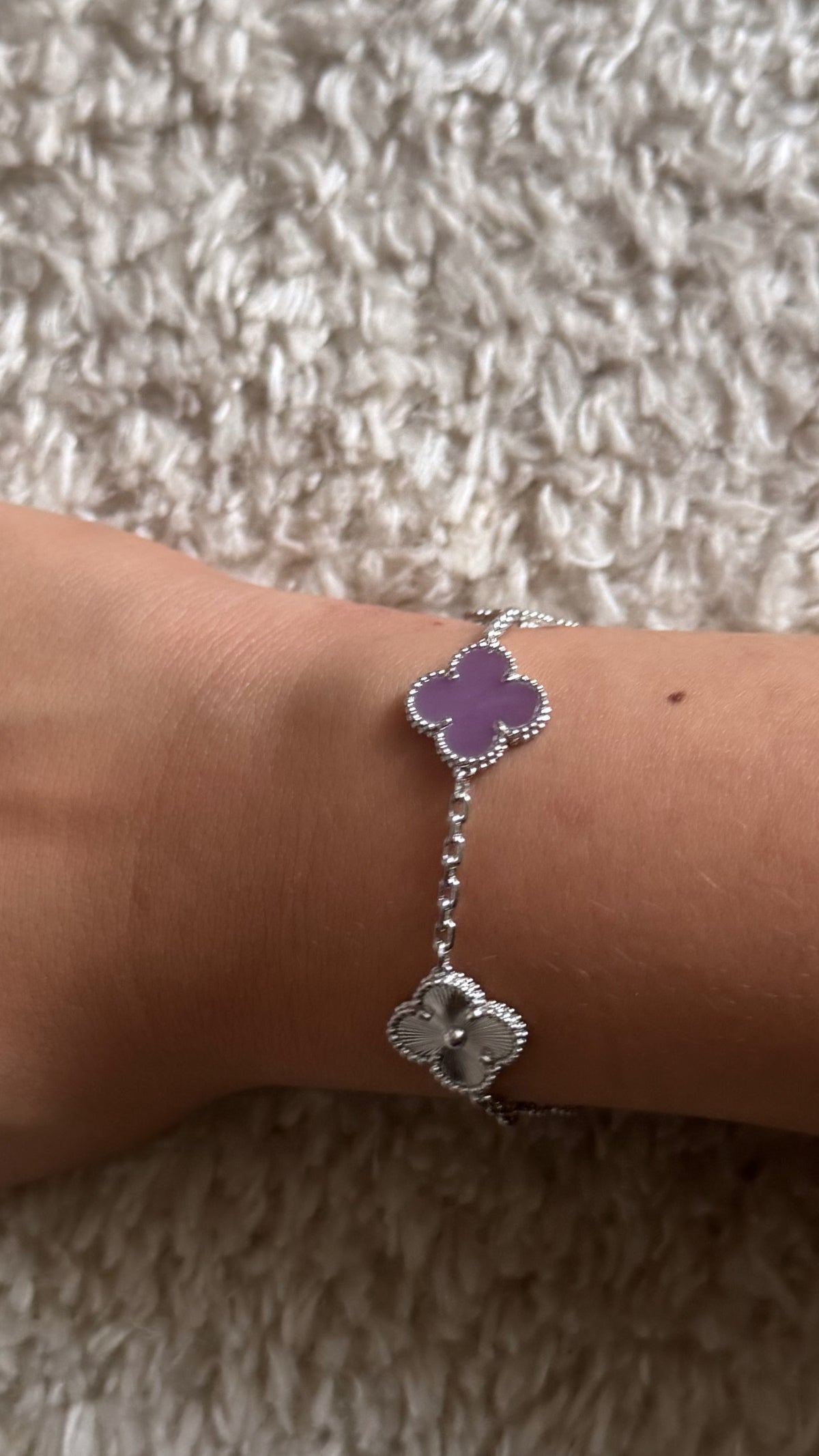 Bracelet VC violet & Silver
