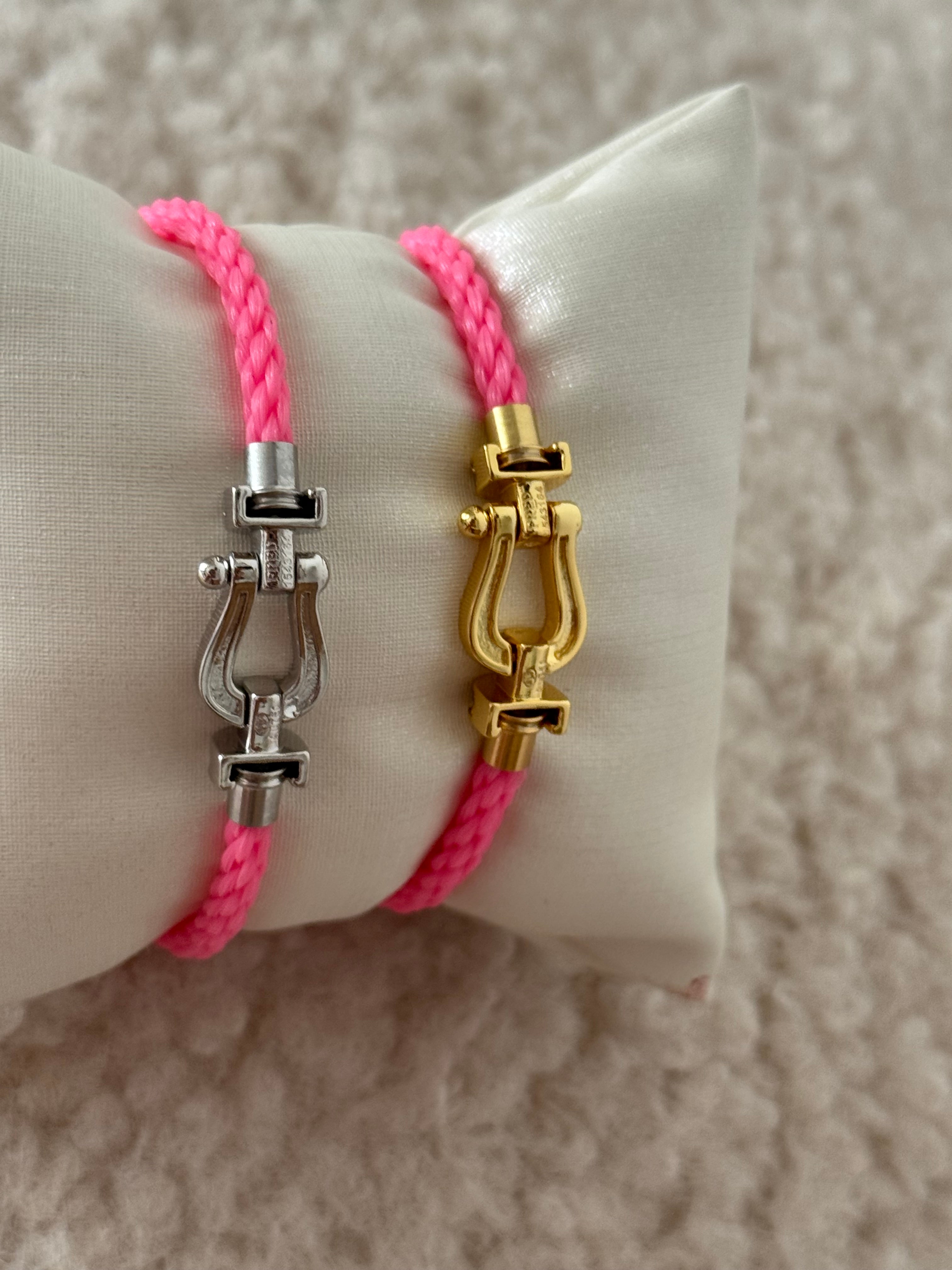 Bracelet Fanny rose fushia clair