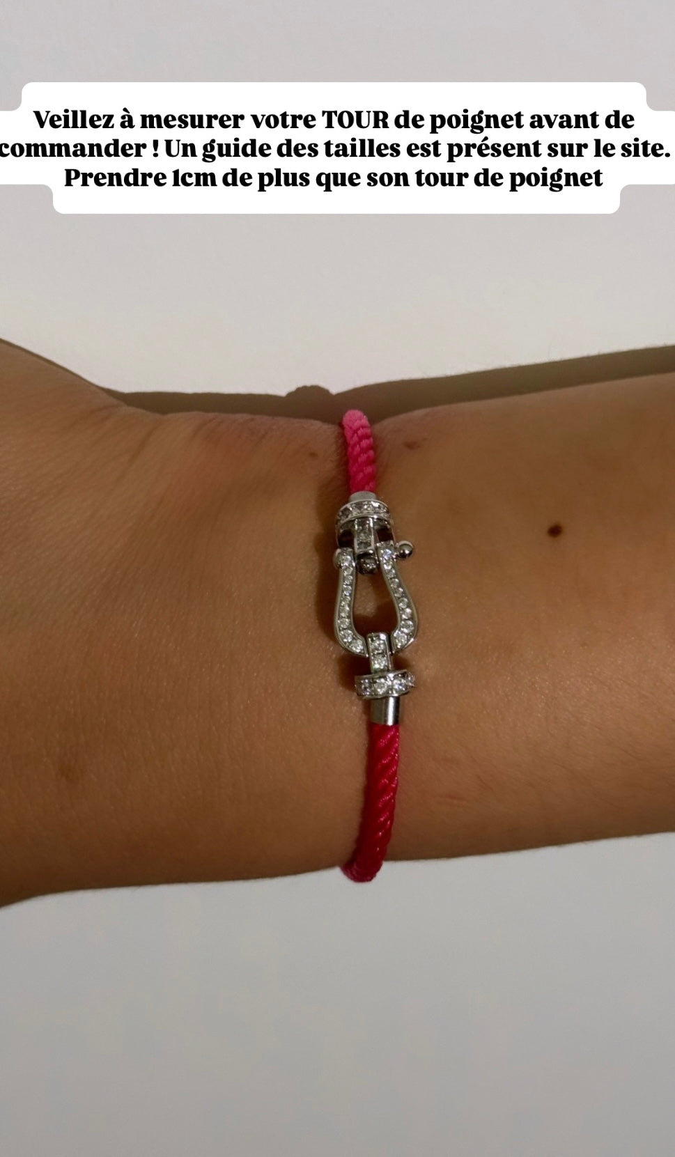 Bracelet Fanny rose fushia