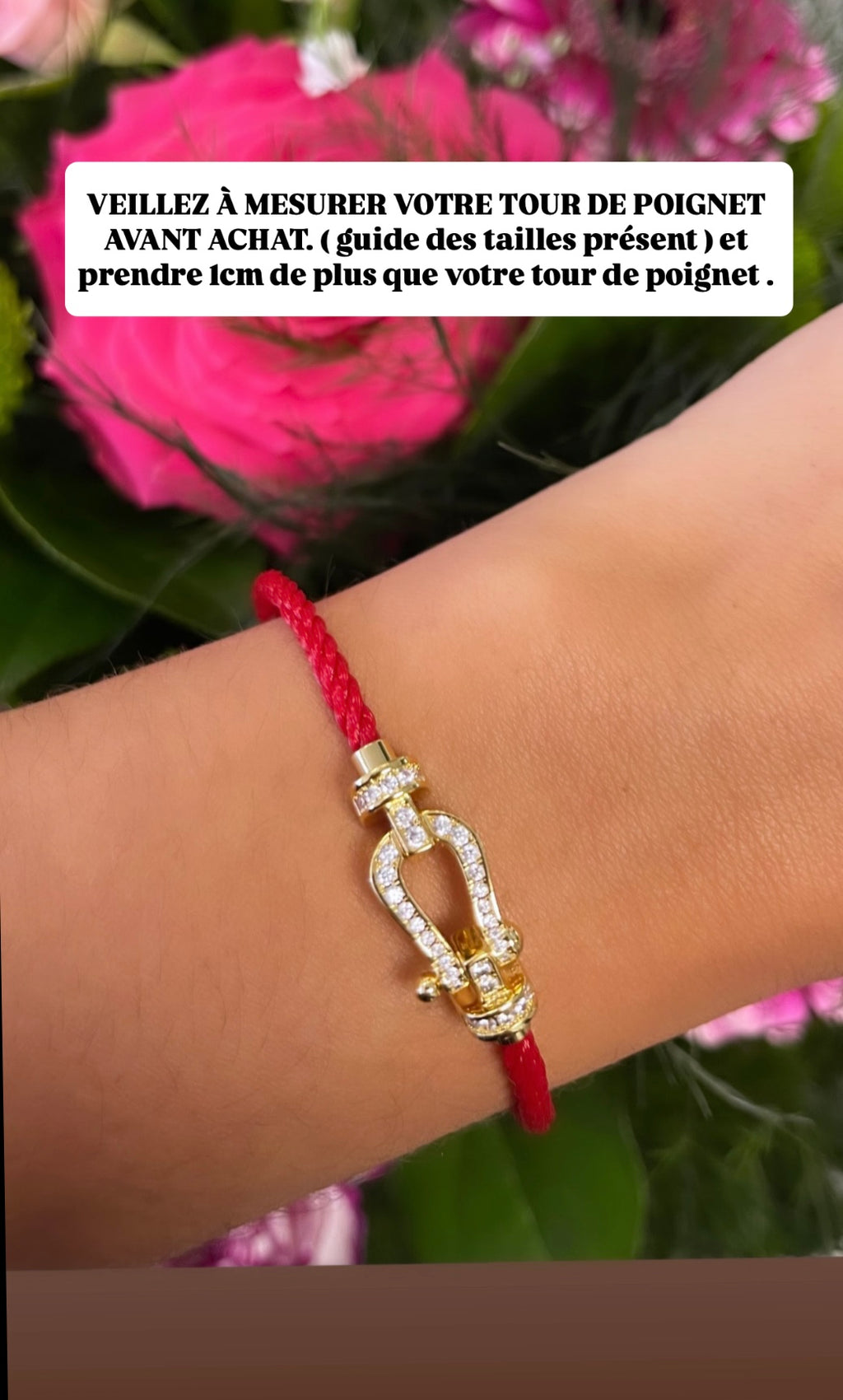 Bracelet Fanny Red/gold