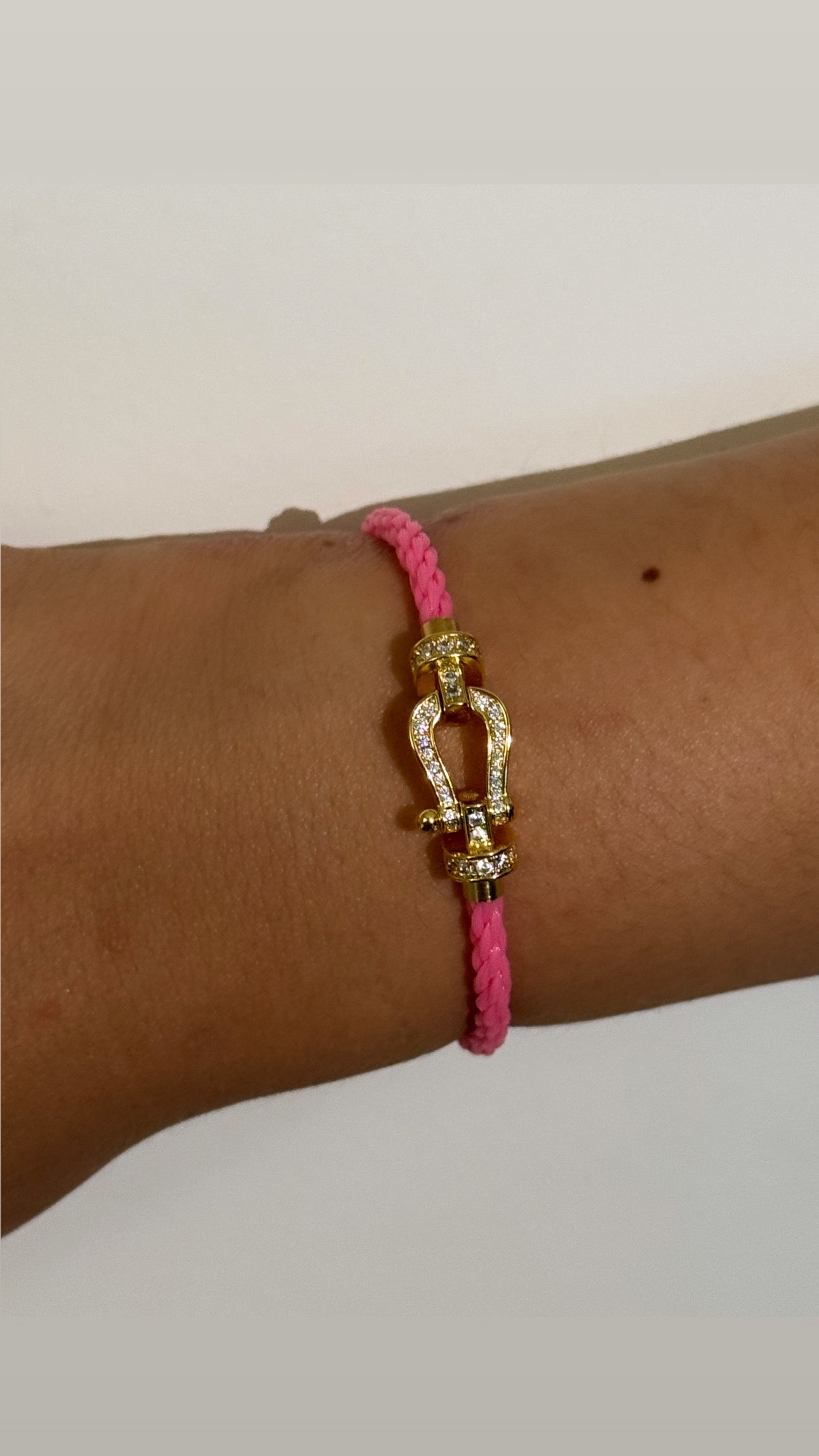 Bracelet Fanny rose fushia clair