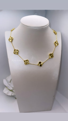 Collier luxury trèfles gold