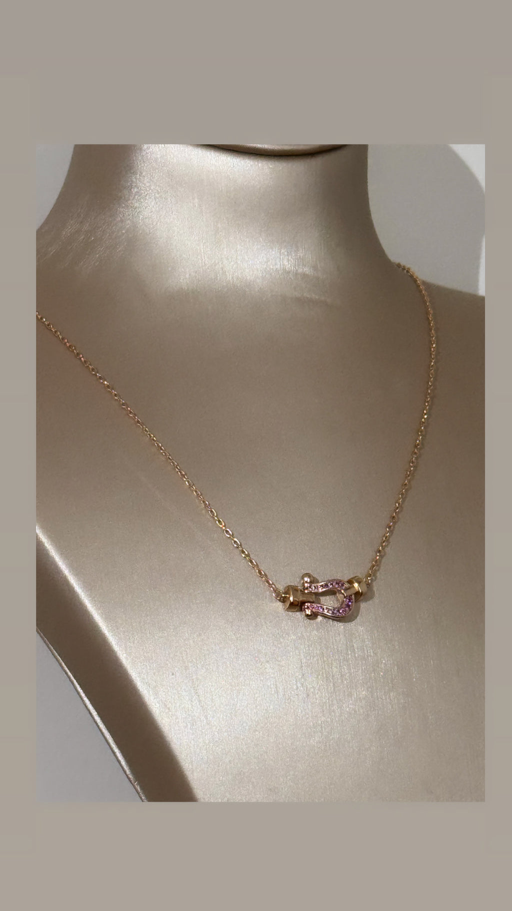 Collier Fred mini rose