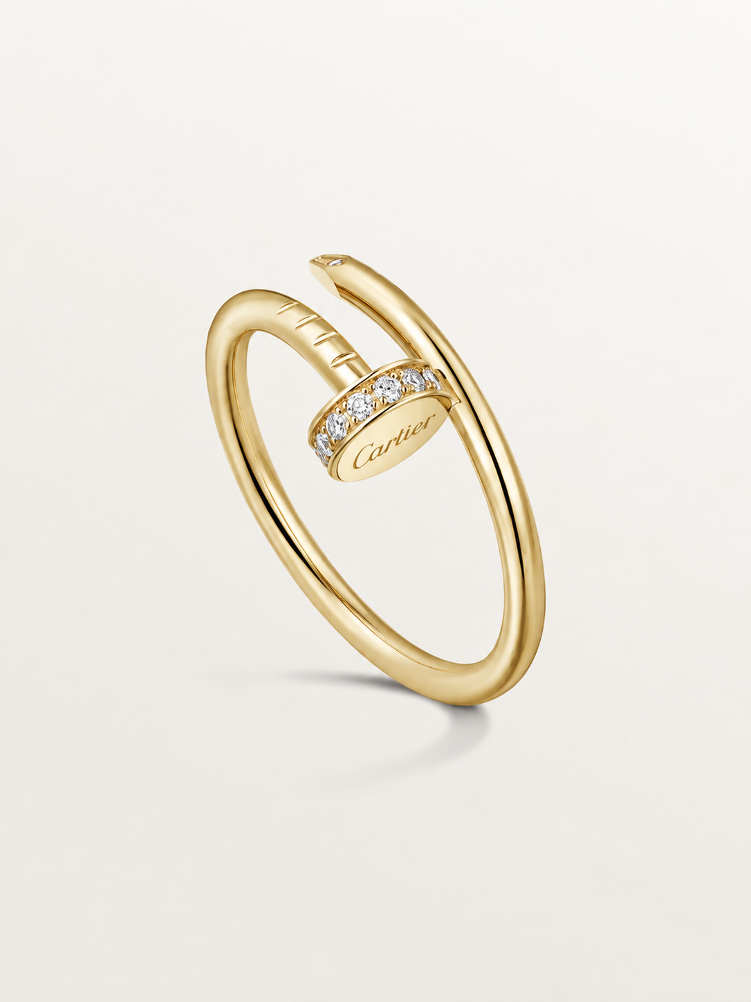 Bague clou semi diamant  fine