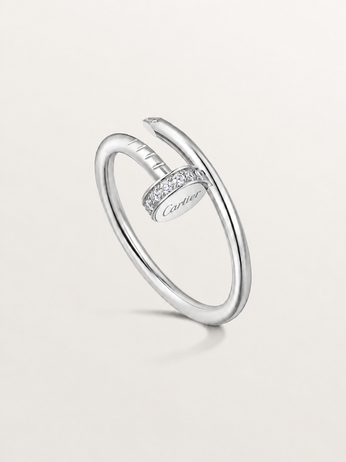 Bague clou semi diamant  fine