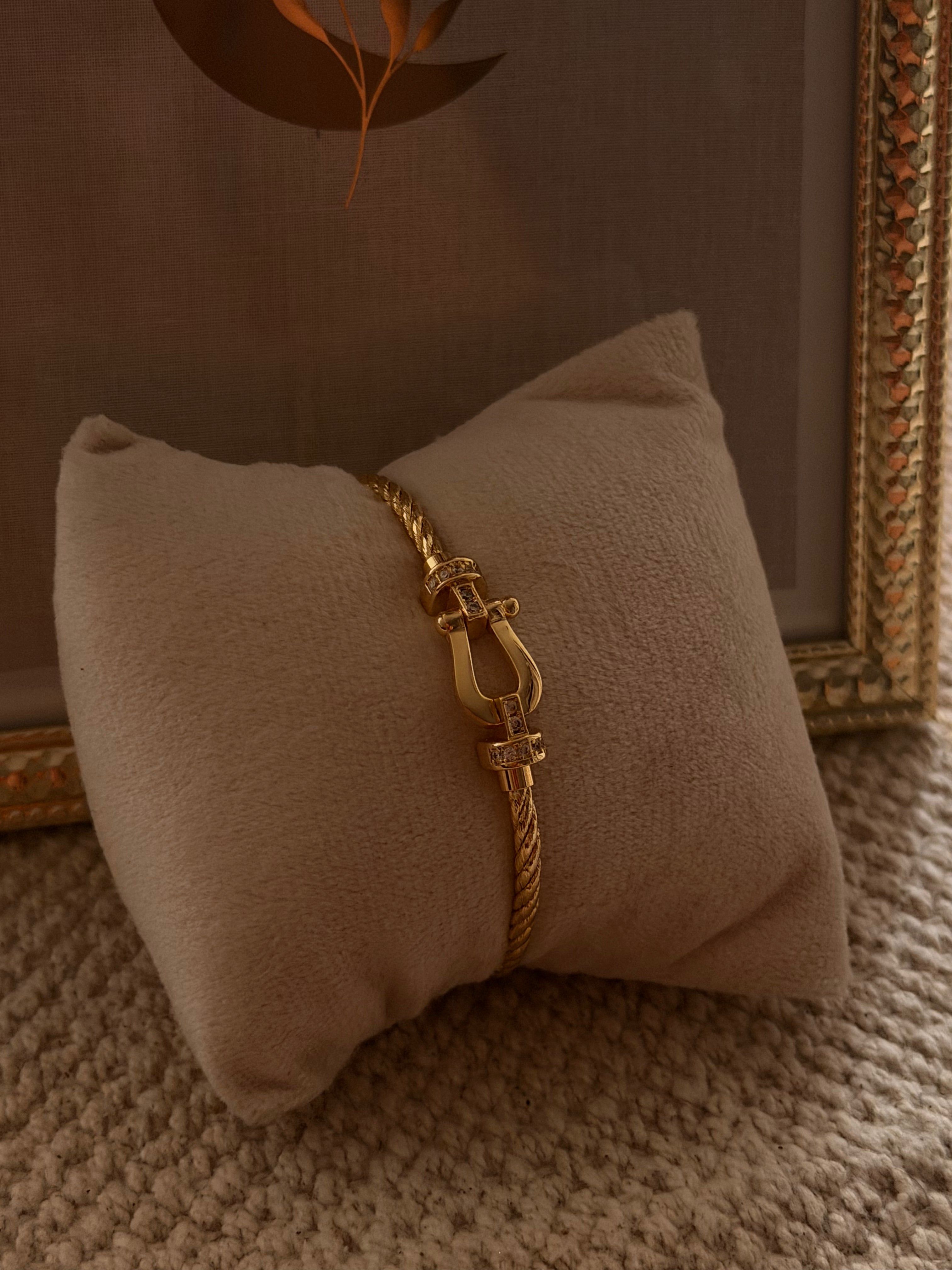 Bracelet Fanny semi diamant gold