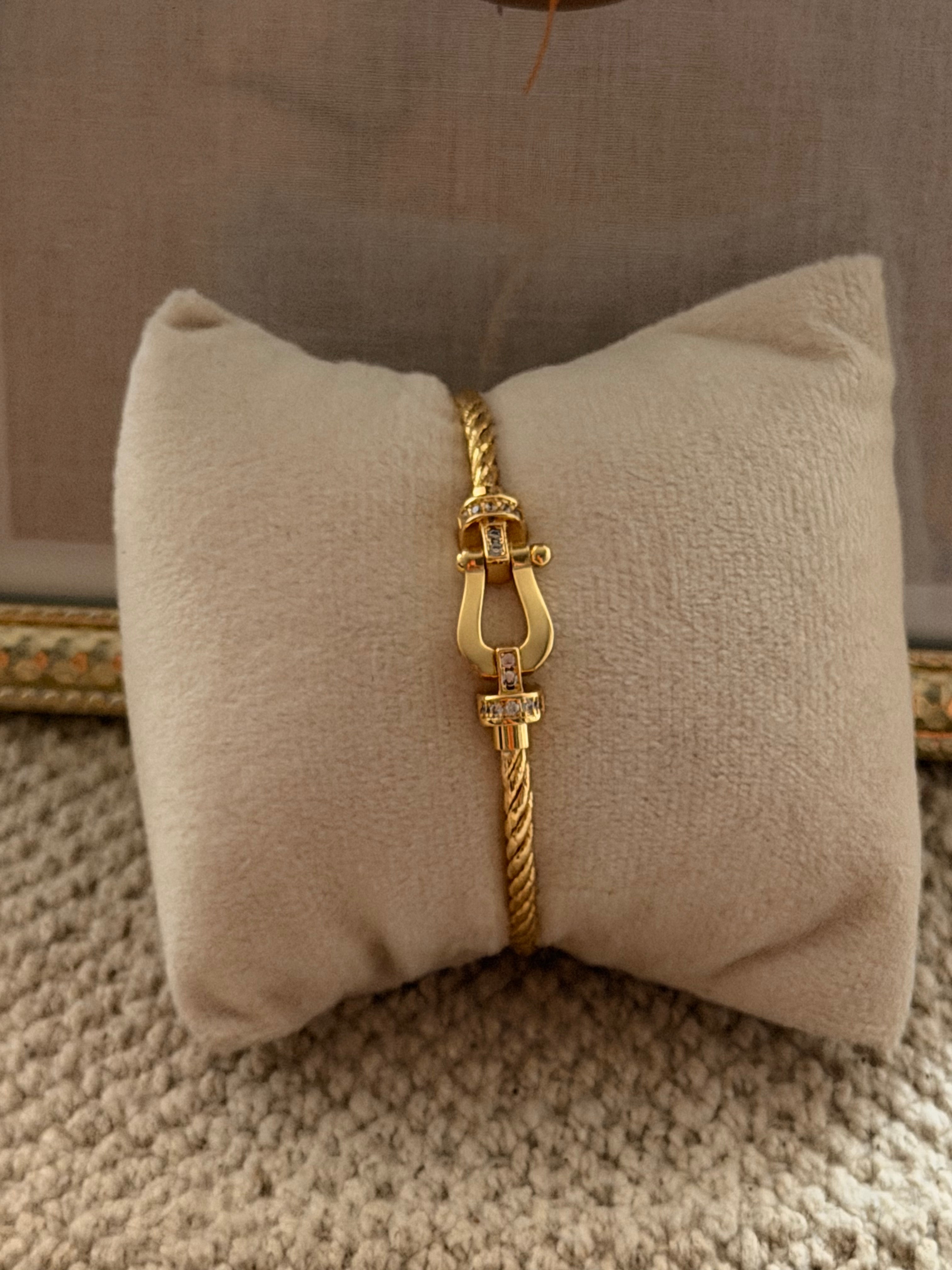 Bracelet Fanny semi diamant gold