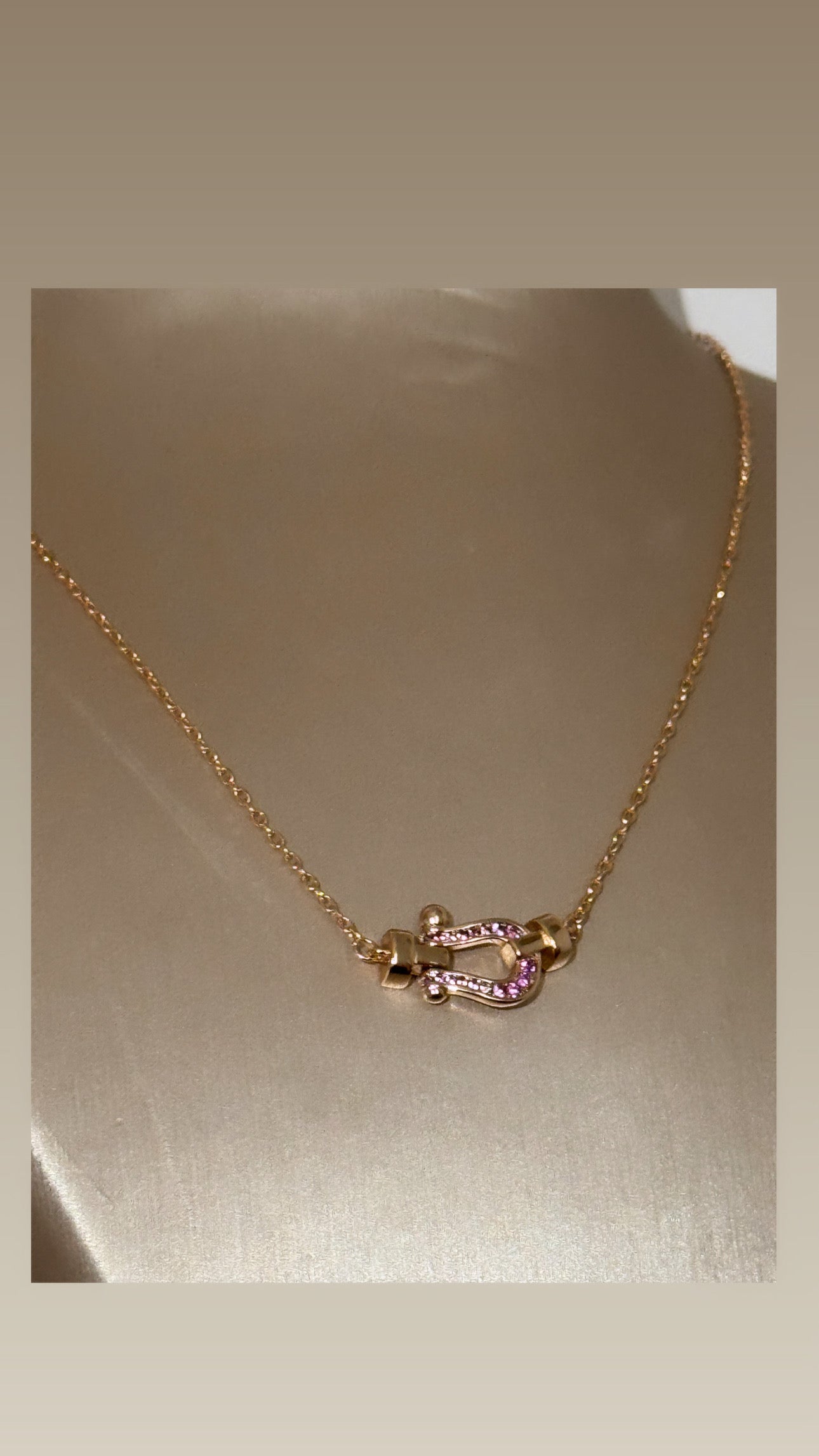 Collier Fred mini rose