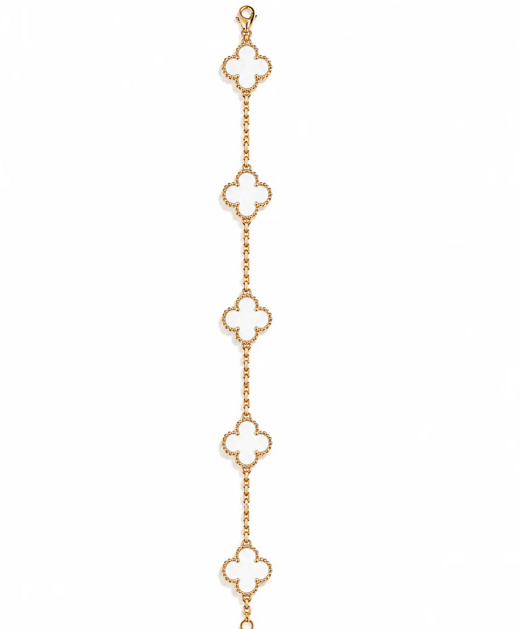 Bracelet trèfle Blanc