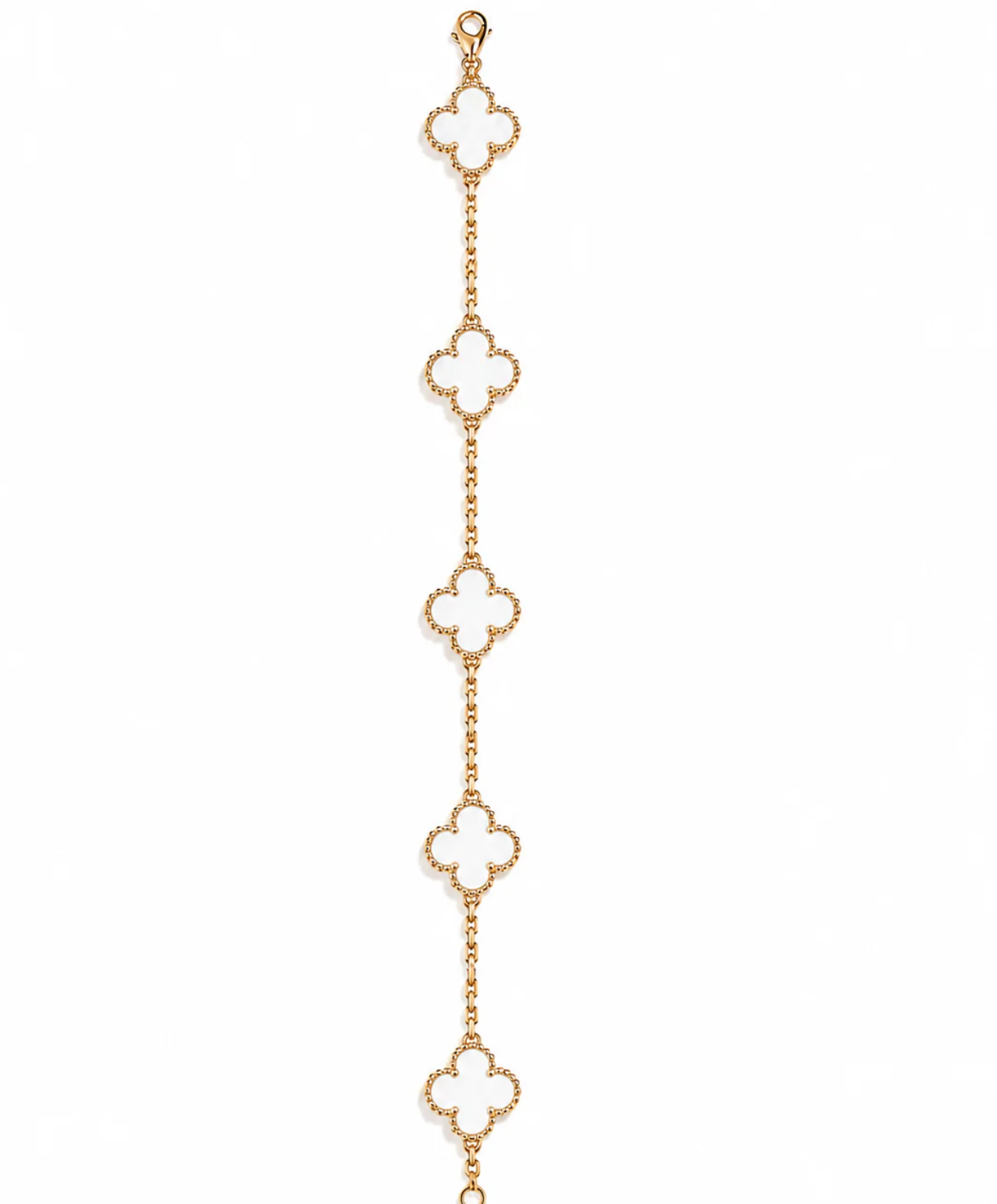 Bracelet trèfle Blanc