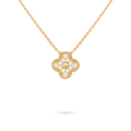 Collier trèfle full diamant